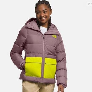 The North Face Lavender and Neon Yellow Jacket